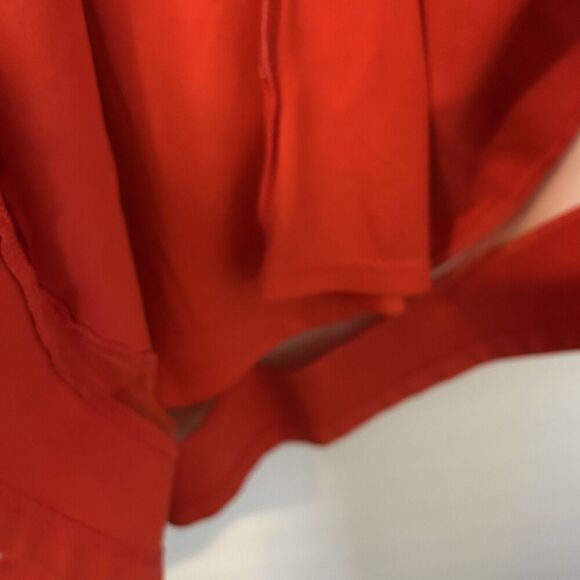 LuLu's Dress Womens M skater orange Fit And Flare Mesh Panel Sleeveless Party - Picture 8 of 14